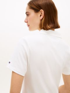 1985 Logo Embroidery Mini Polo Dress — White 2