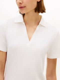1985 Logo Embroidery Mini Polo Dress — White 3