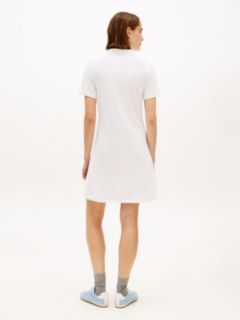 1985 Logo Embroidery Mini Polo Dress — White 4