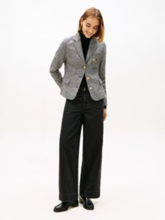 Festive Slim Fit Houndstooth Wool Blend Blazer — Multi 3