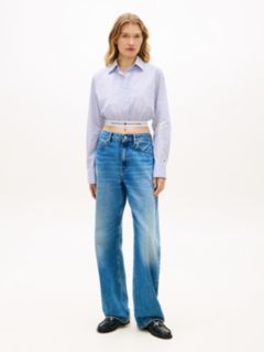 Regular Fit Elasticated Waistband Short Shirt — Blue 3