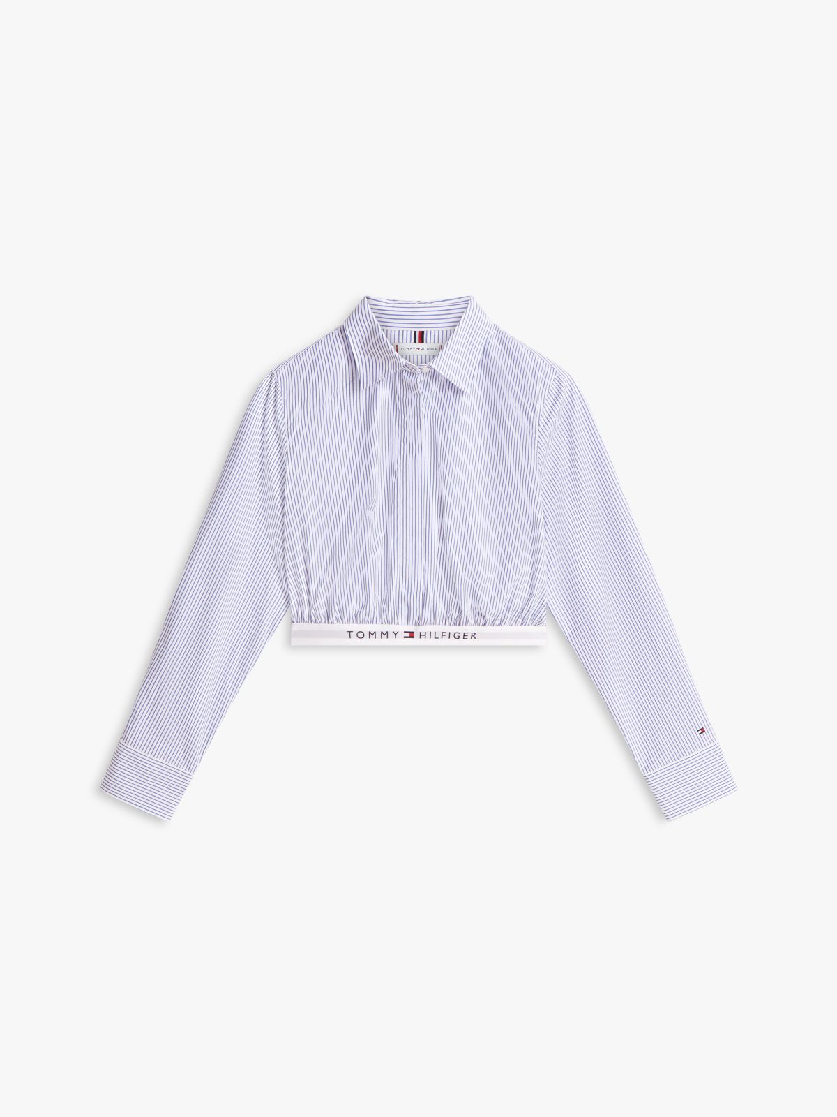 Regular Fit Elasticated Waistband Short Shirt — Blue