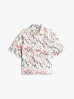 Relaxed Fit Pure Linen Short Sleeve Shirt — Beige 5