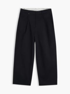 Pleated Barrel Chinos — Black 5