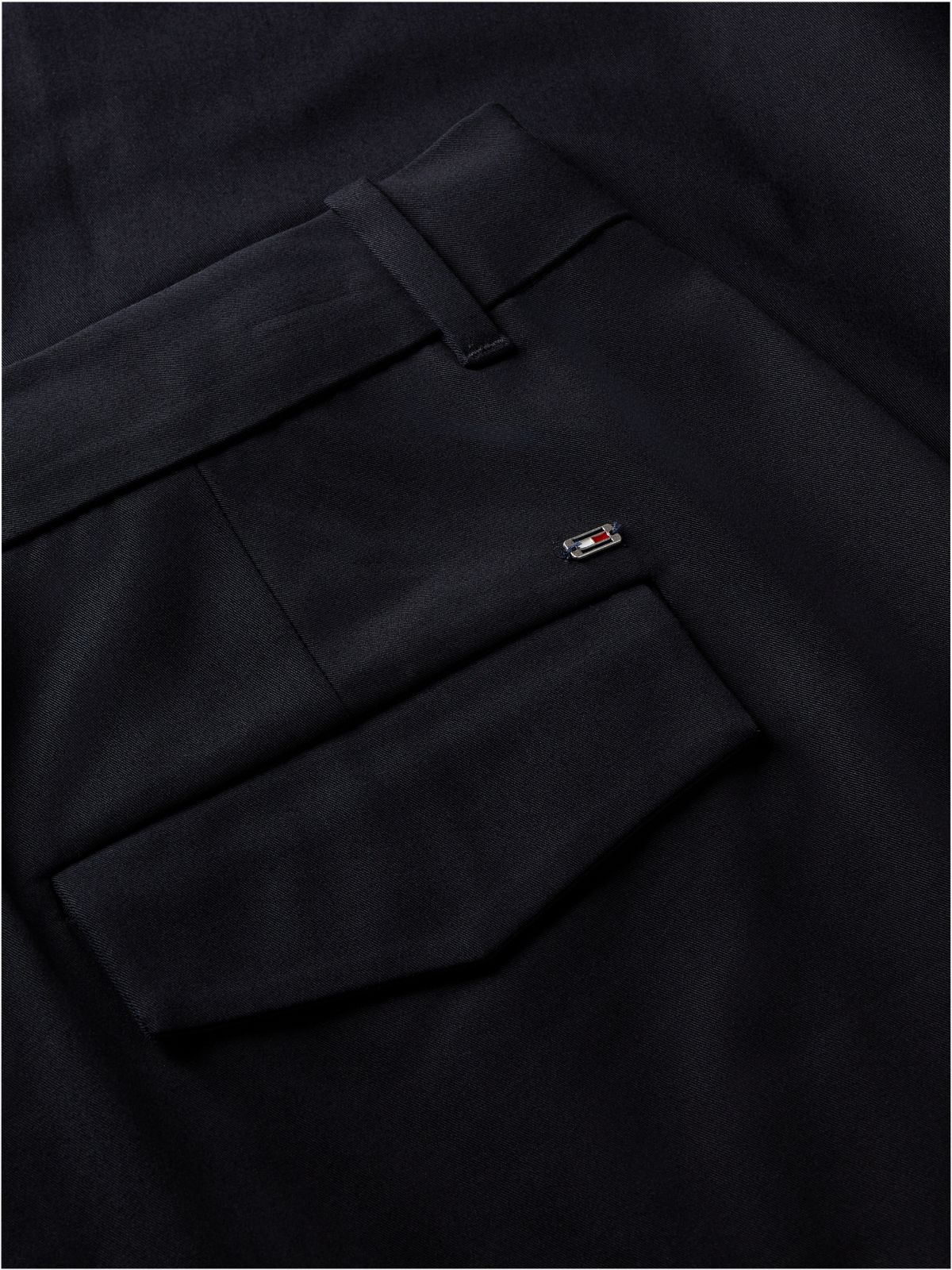 Pleated Barrel Chinos — Black