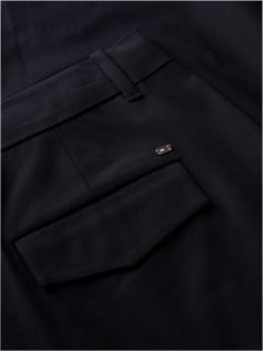 Pleated Barrel Chinos — Black 6