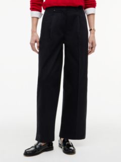 Pleated Barrel Chinos — Black 1