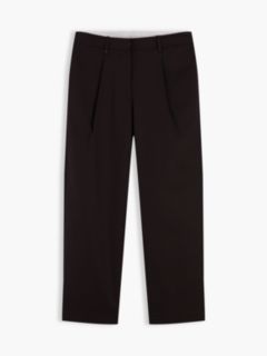 Pleated Barrel Chinos — Brown 5