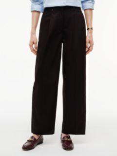 Pleated Barrel Chinos — Brown 1