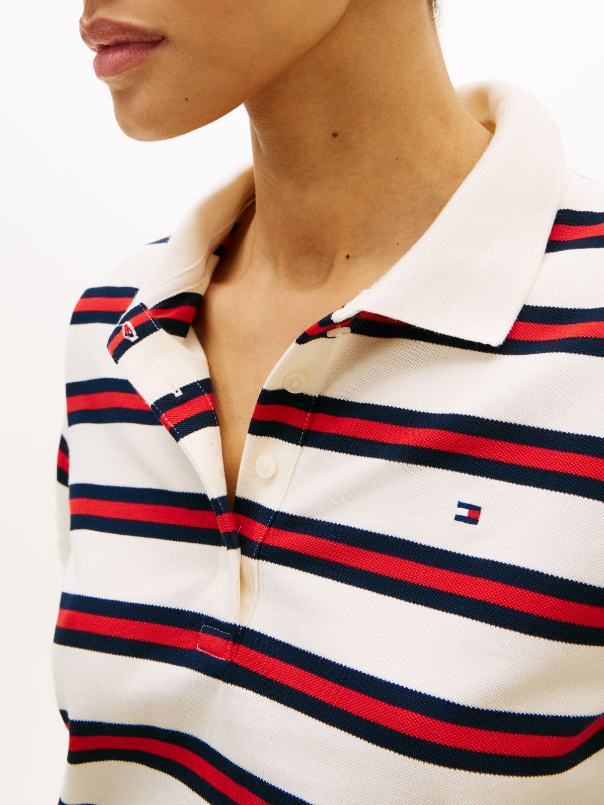 1985 Regular Fit Tie Front Polo Shirt — White