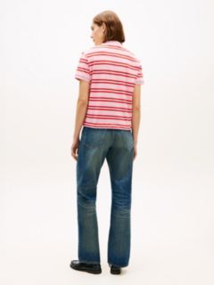 1985 Regular Fit Tie Front Polo Shirt — Pink 4