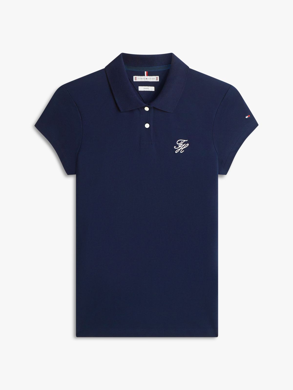 1985 Slim Fit Logo Embroidery Polo Shirt — Blue