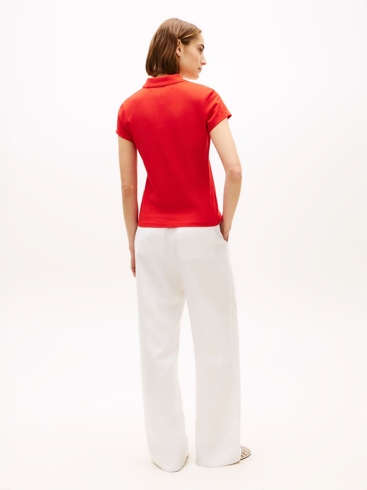 1985 Slim Fit Logo Embroidery Polo Shirt — Orange