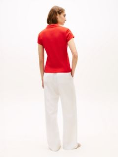 1985 Slim Fit Logo Embroidery Polo Shirt — Orange 4