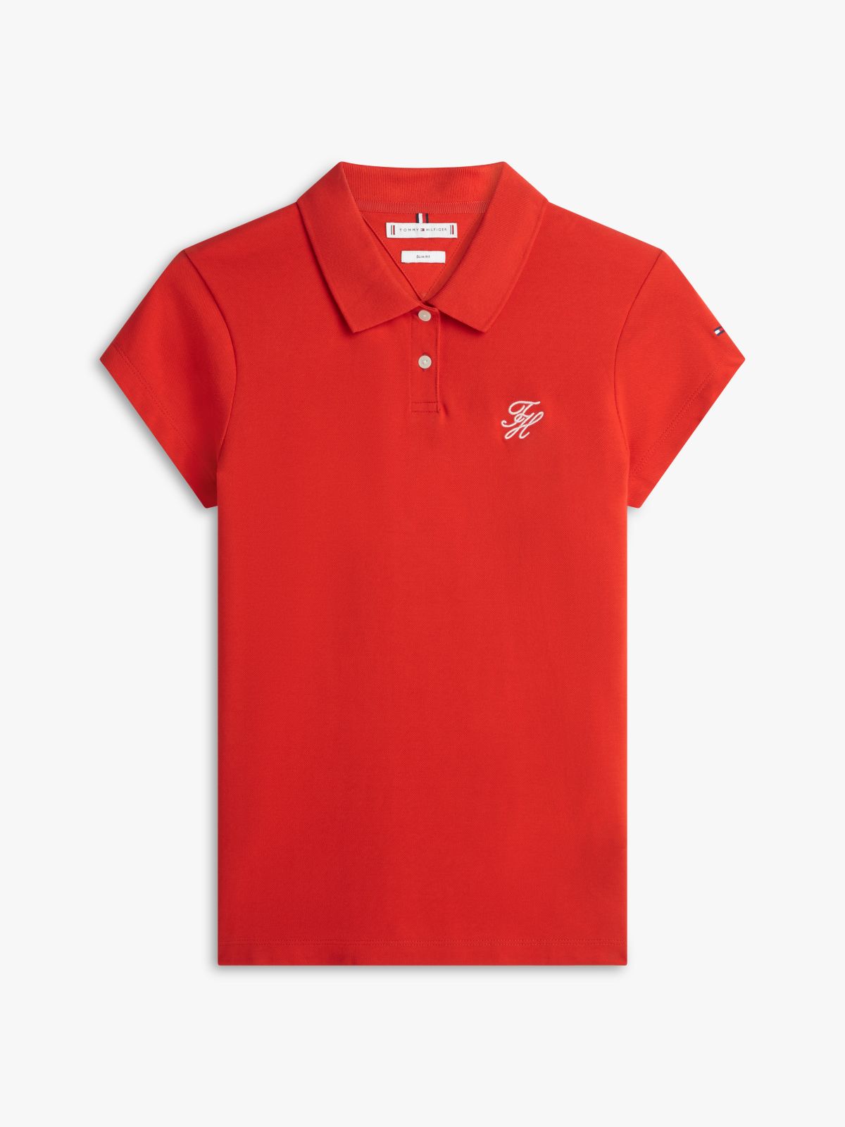 1985 Slim Fit Logo Embroidery Polo Shirt — Orange