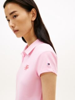 1985 Slim Fit Logo Embroidery Polo Shirt — Pink 2