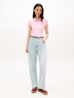 1985 Slim Fit Logo Embroidery Polo Shirt — Pink 3