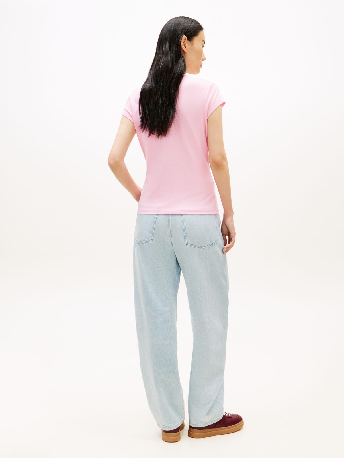 1985 Slim Fit Logo Embroidery Polo Shirt — Pink