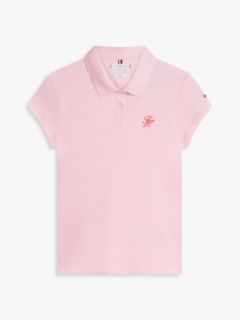 1985 Slim Fit Logo Embroidery Polo Shirt — Pink 5