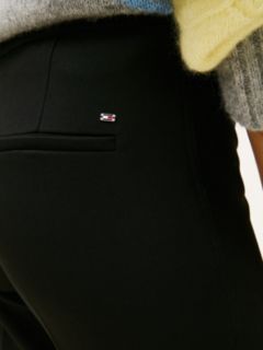 Pressed Crease Kick Flare Trousers — Black 3