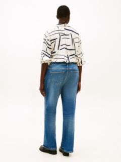 Curve Heritage Whiskered Mid Rise Bootcut Jeans — Blue 4
