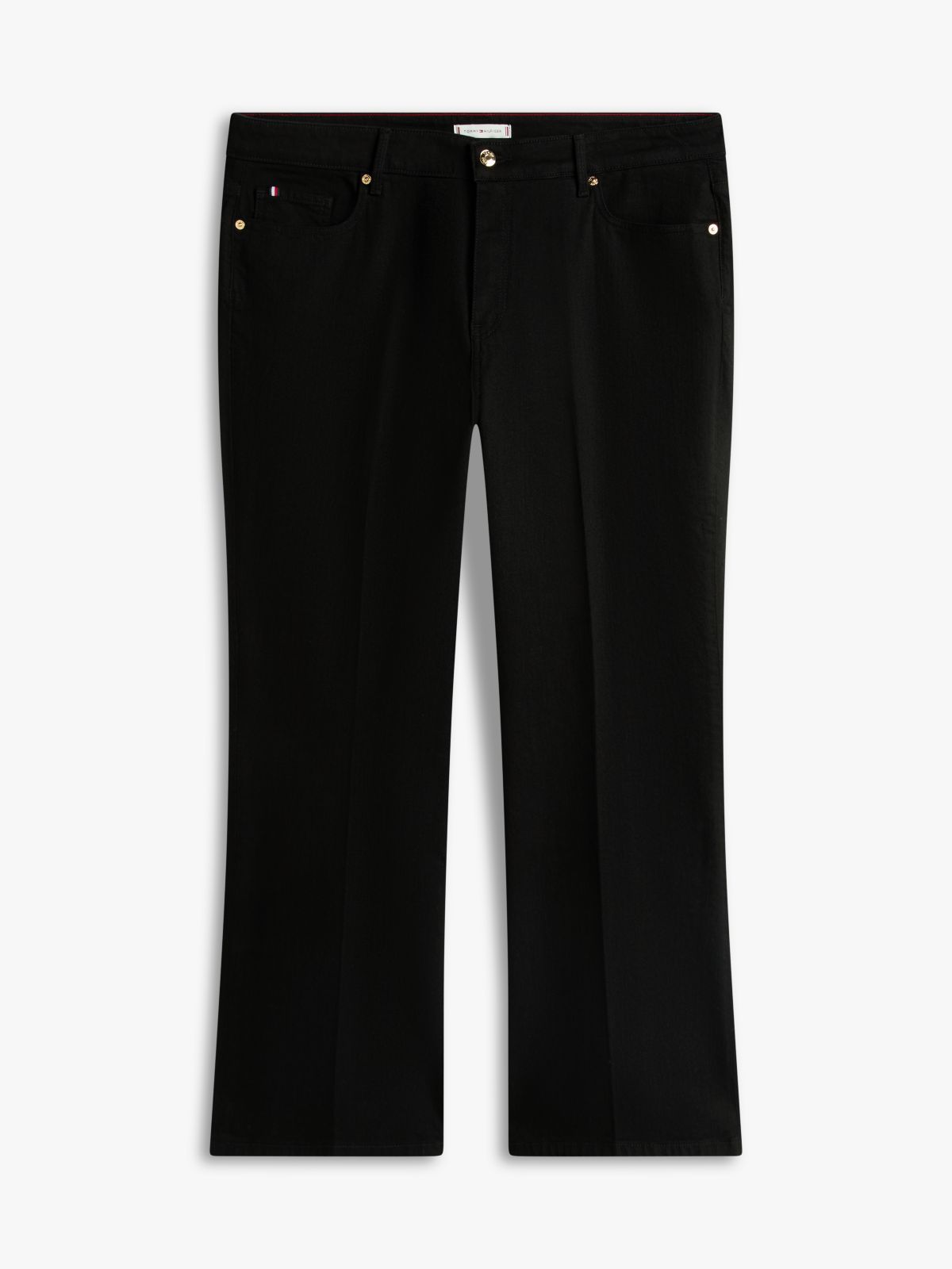 Curve Mid Rise Bootcut Black Jeans — Black