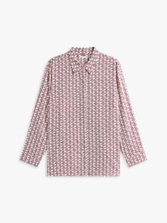 Curve Regular Fit Concealed Placket Twill Shirt — Red 5