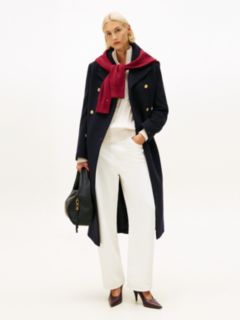 Mid Rise Tapered Barrel Leg White Jeans — White 1