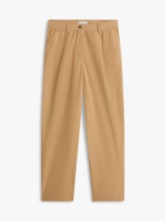 Washed Wide Leg Trousers — Khaki 5