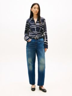 Regular Fit Gold-Tone Button Shirt — Blue 3