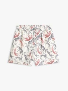 Flag Embroidery Pure Linen Shorts — Beige 5