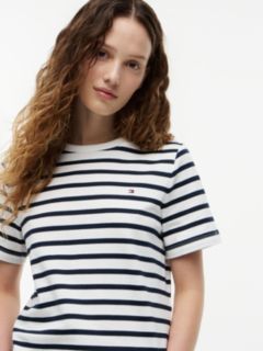 Interlock Knit Boxy Crew Neck T-Shirt — Multi 3