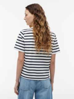 Interlock Knit Boxy Crew Neck T-Shirt — Multi 4