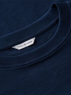 Interlock Knit Boxy Crew Neck T-Shirt — Blue 6