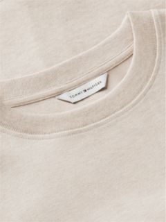 Interlock Knit Boxy Crew Neck T-Shirt — Brown 6