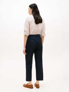 Washed Slim Straight Leg Chinos — Blue 4