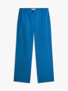 Washed Slim Straight Leg Chinos — Blue 5