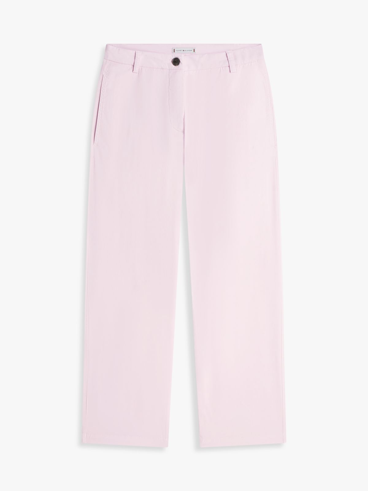 Washed Slim Straight Leg Chinos — Purple