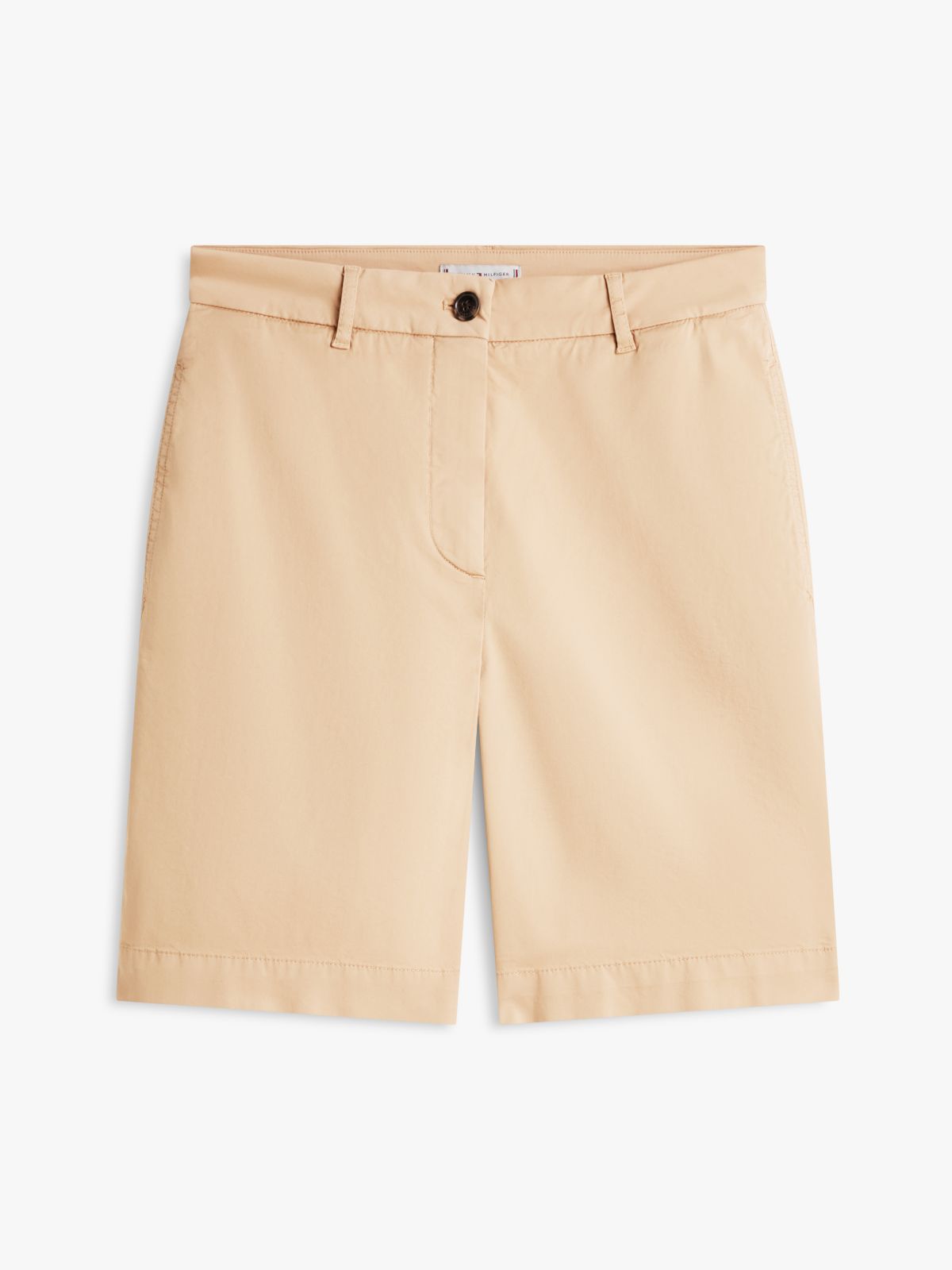 Washed Regular Chino Shorts — Beige