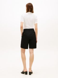 Washed Regular Chino Shorts — Black 4