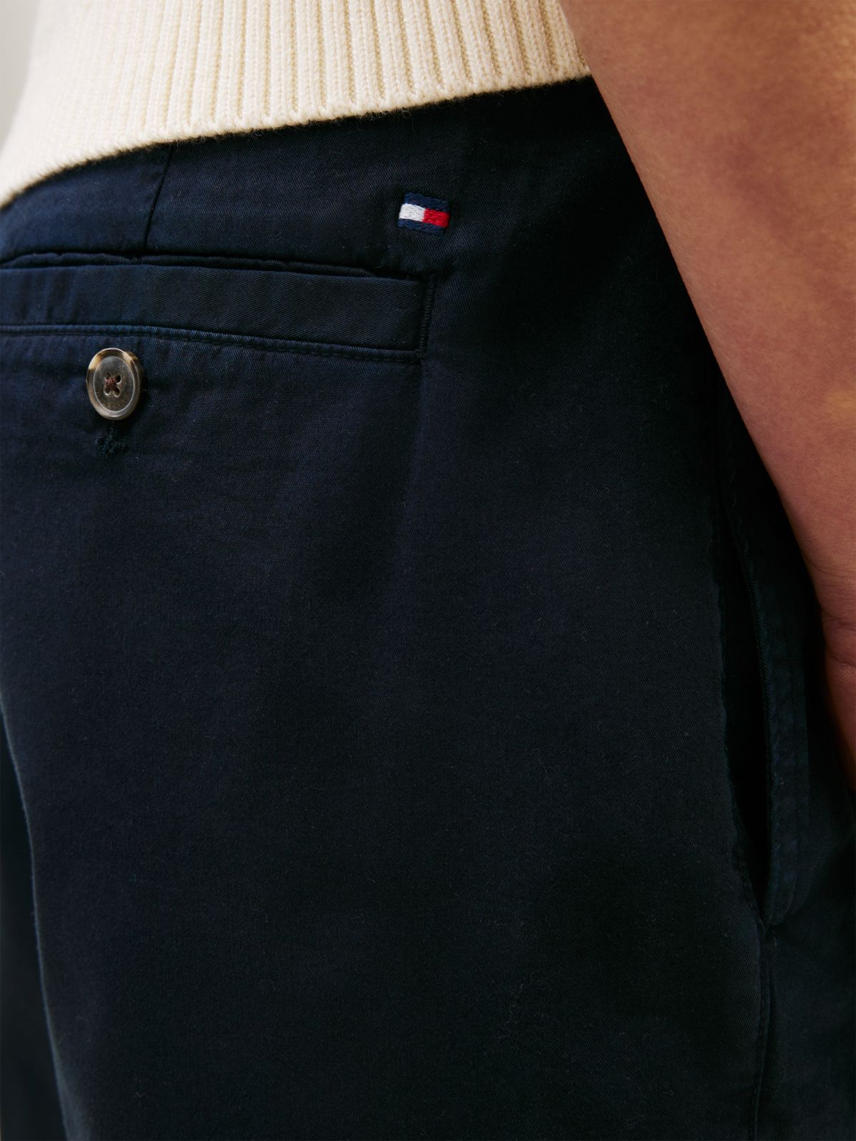 Washed Regular Chino Shorts — Blue