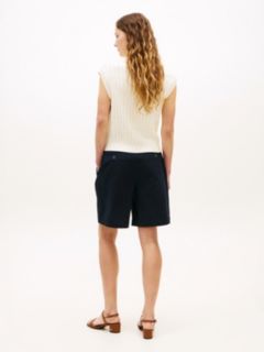 Washed Regular Chino Shorts — Blue 4