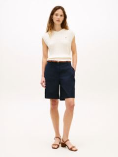Washed Regular Chino Shorts — Blue 1