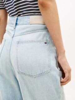Mid Rise Tapered Barrel Leg Jeans — Blue 3