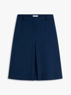 Tailored Utility A-Line Skirt — Blue 5