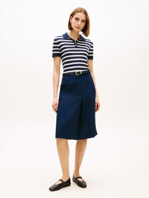 falda acampanada de estilo traje militar blue de mujeres tommy hilfiger