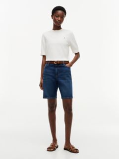 Fine Knit Jersey Short Sleeve Jumper — Yellow 2