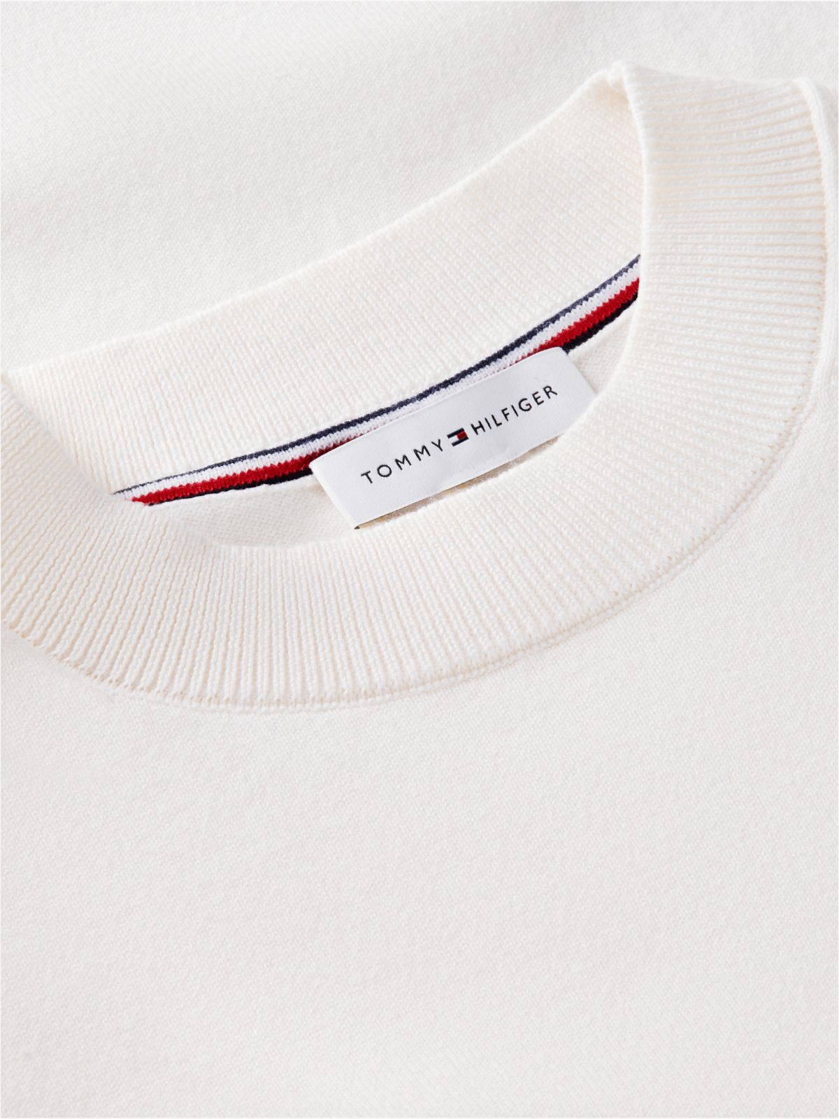 Fine Knit Jersey Short Sleeve Jumper — Yellow