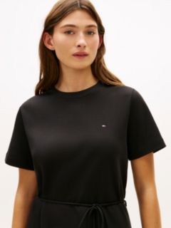 Interlock Knit Mini T-Shirt Dress — Black 3