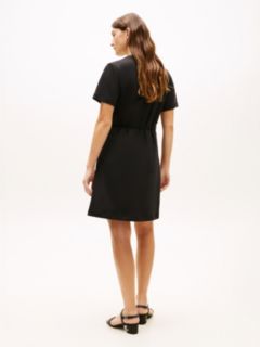Interlock Knit Mini T-Shirt Dress — Black 4